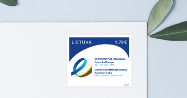 Lietuvos pirmininkavimo ET Ministrų komitetui pašto ženklas