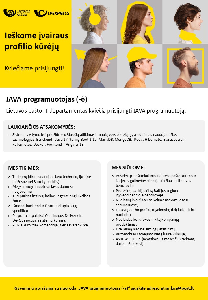 JAVA programuotojas