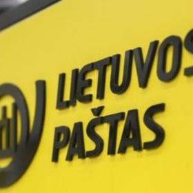 Lietuvos pašto logotipas pašto skyriuje